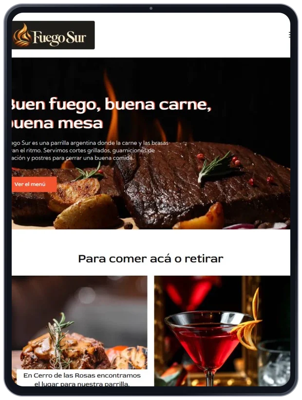 Fuego Sur · Tablet